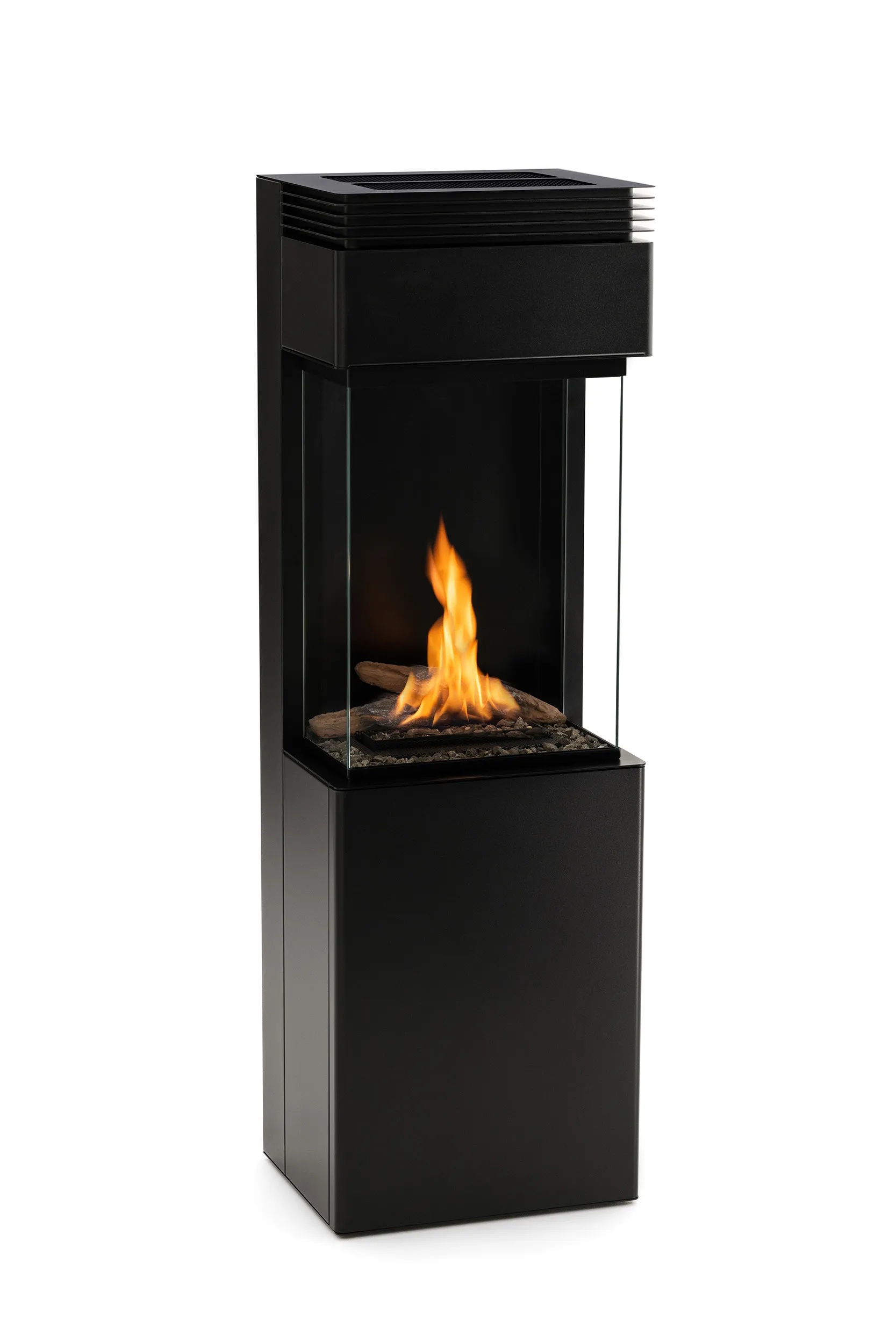Planika Polaris freestanding glass-fronted fireplace